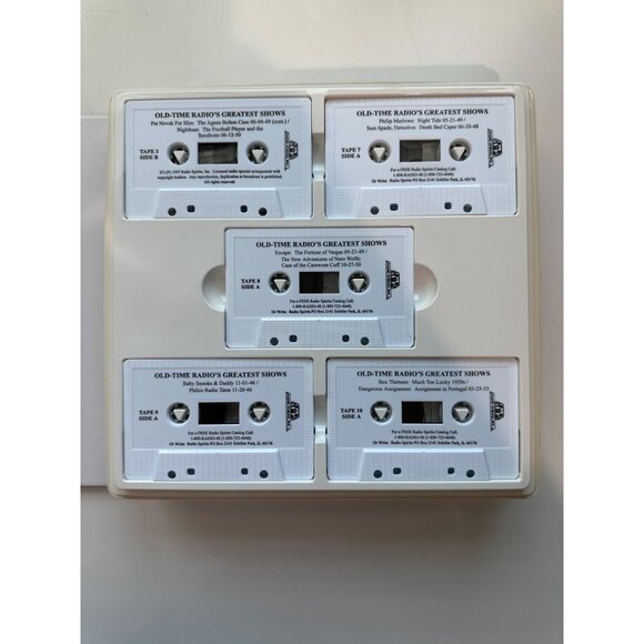 Old-Time Radio's Greatest Shows 20 Audio Cassette Set 60 Programs 30 Hours - Picture 3 of 5